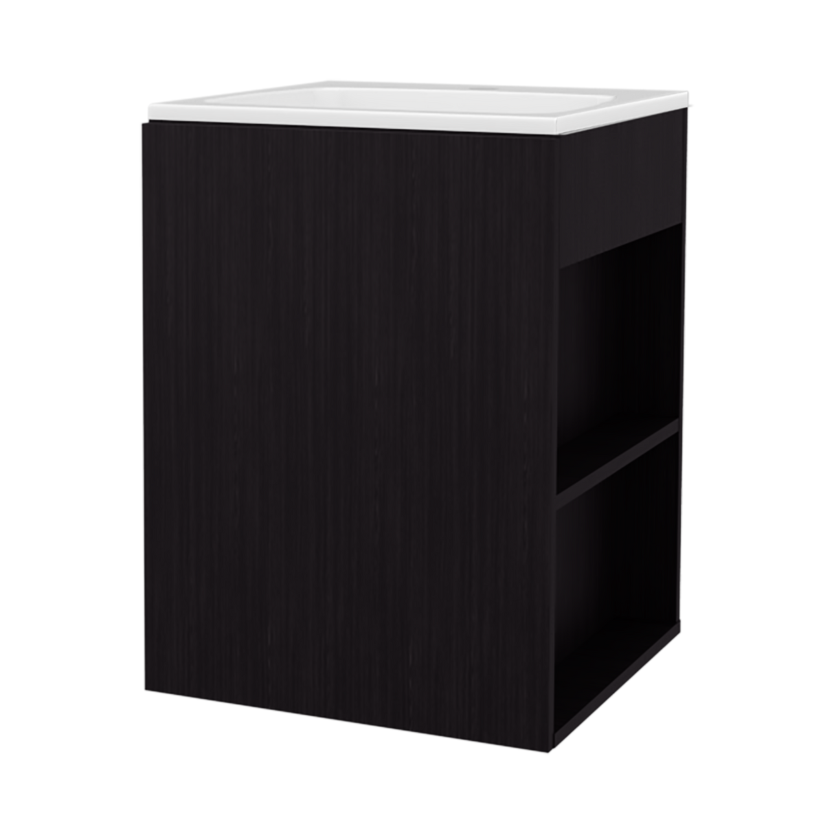 Mueble para Lavamanos Flotante Colton Wengue 45x60.3cm Individual con Lavamanos - MUEBLES PARA LAVAMANOS | Bylmo