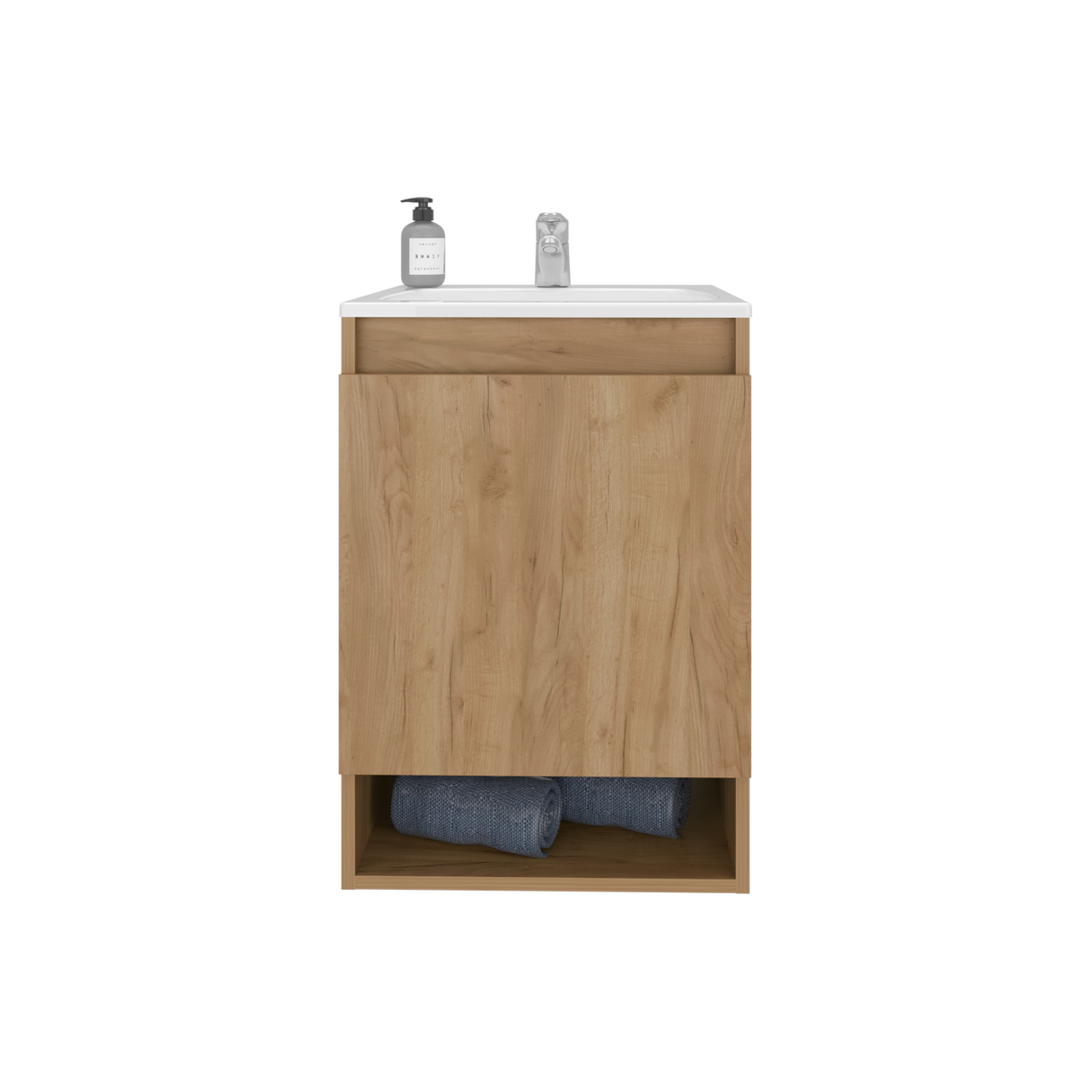 Mueble para Lavamanos Flotante Nissi Fresno Europeo 44.8x63cm Individual con Lavamanos - MUEBLES PARA LAVAMANOS | Bylmo