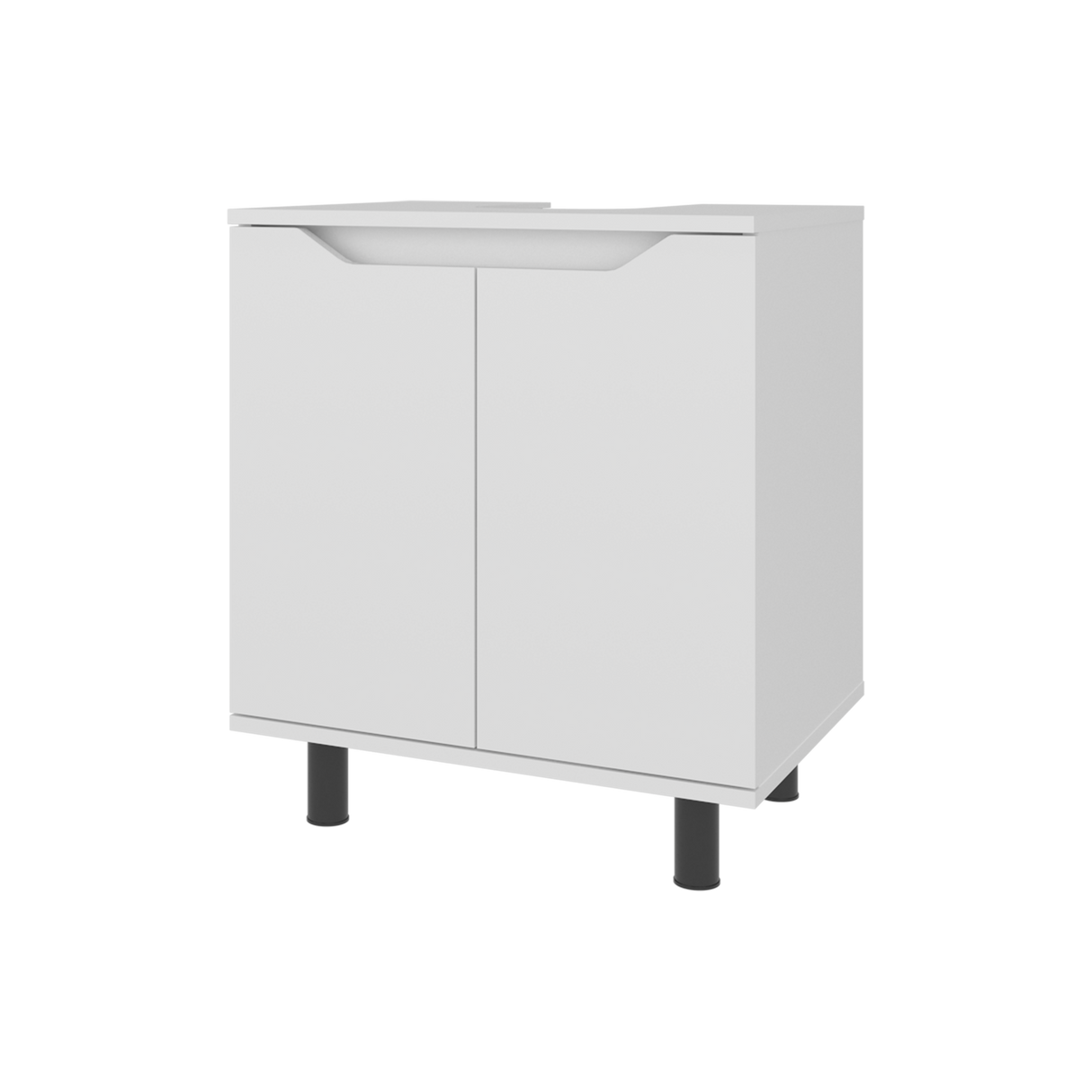 Mueble para Lavamanos Marlo Blanco 55x63cm Individual sin Lavamanos - MUEBLES PARA LAVAMANOS | Bylmo