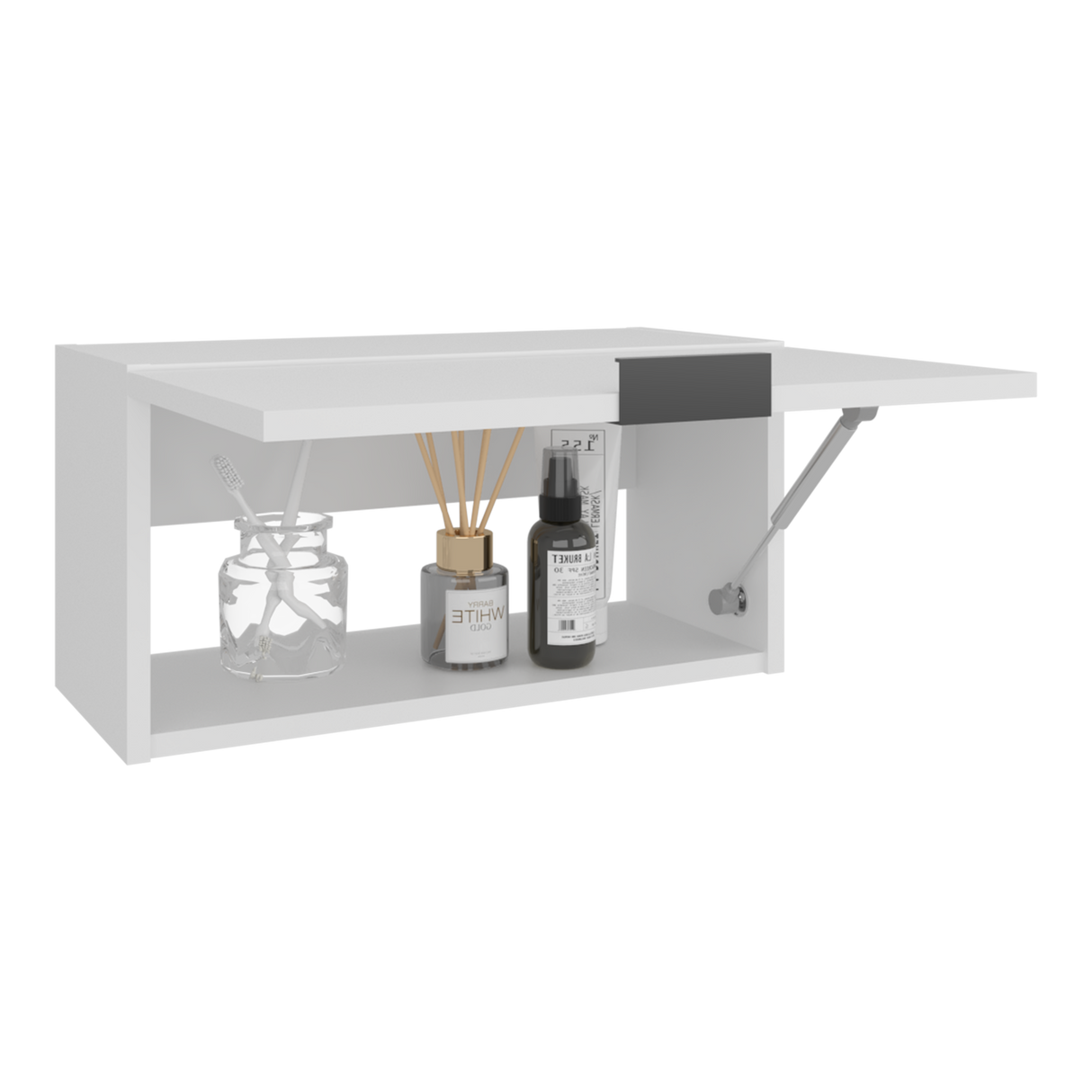Armario de Aseo Elsah Blanco 50.7x25.1cm Con Una Puerta - MUEBLES DE ASEO Y ROPAS | Bylmo