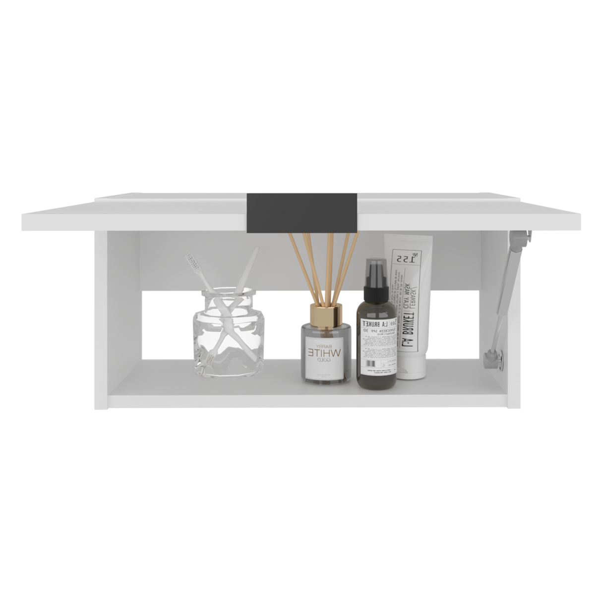Armario de Aseo Elsah Blanco 50.7x25.1cm Con Una Puerta - MUEBLES DE ASEO Y ROPAS | Bylmo