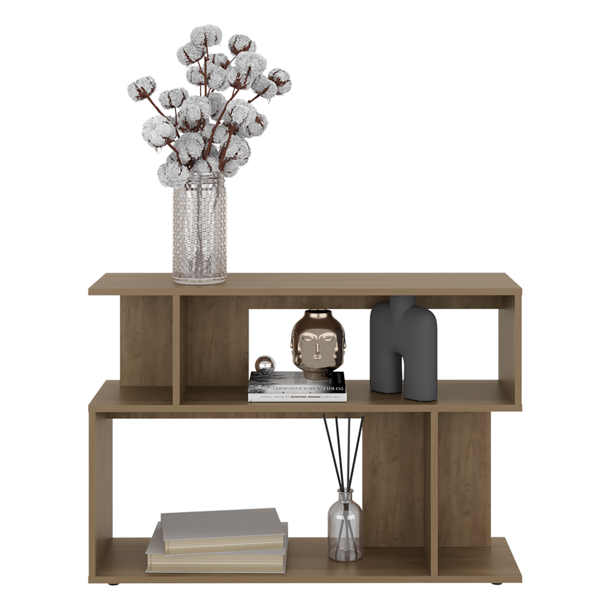 Mesa Auxiliar Fresno Europeo 95x66.4cm Rectangular con Cuatro Compartimientos - MESAS AUXILIARES | Bylmo