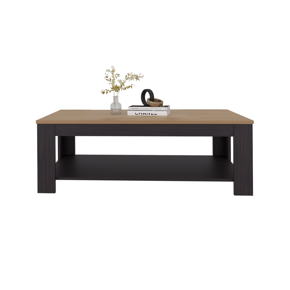 Mesa de Centro Cecil Wengue Fresno 120x41.2cm Rectangular con Patas - MESAS DE CENTRO | Bylmo
