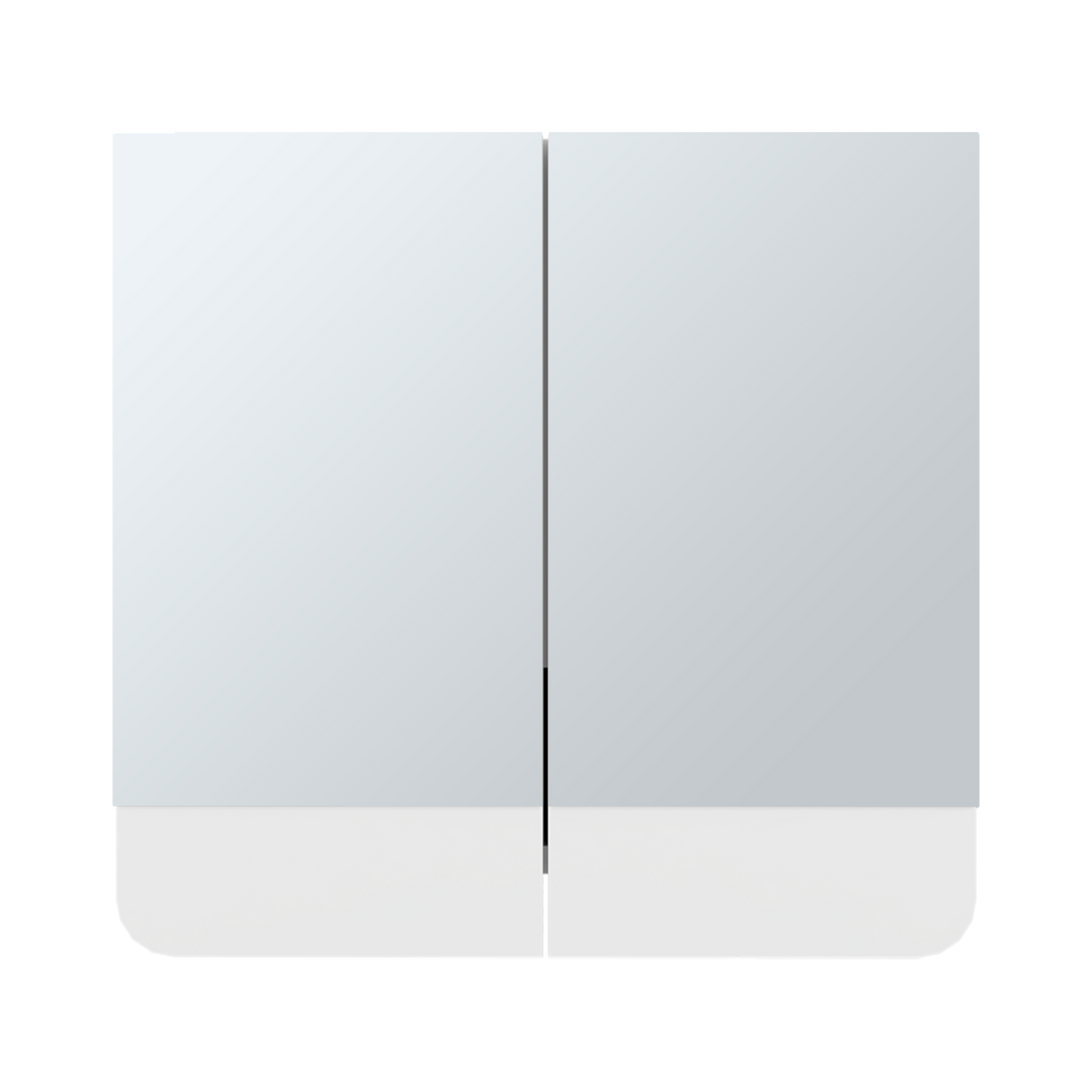 Gabinete de Baño Luv Blanco 45x43cm Rectangular con Espejo y con Dos Puertas - GABINETES DE BANHO | Bylmo