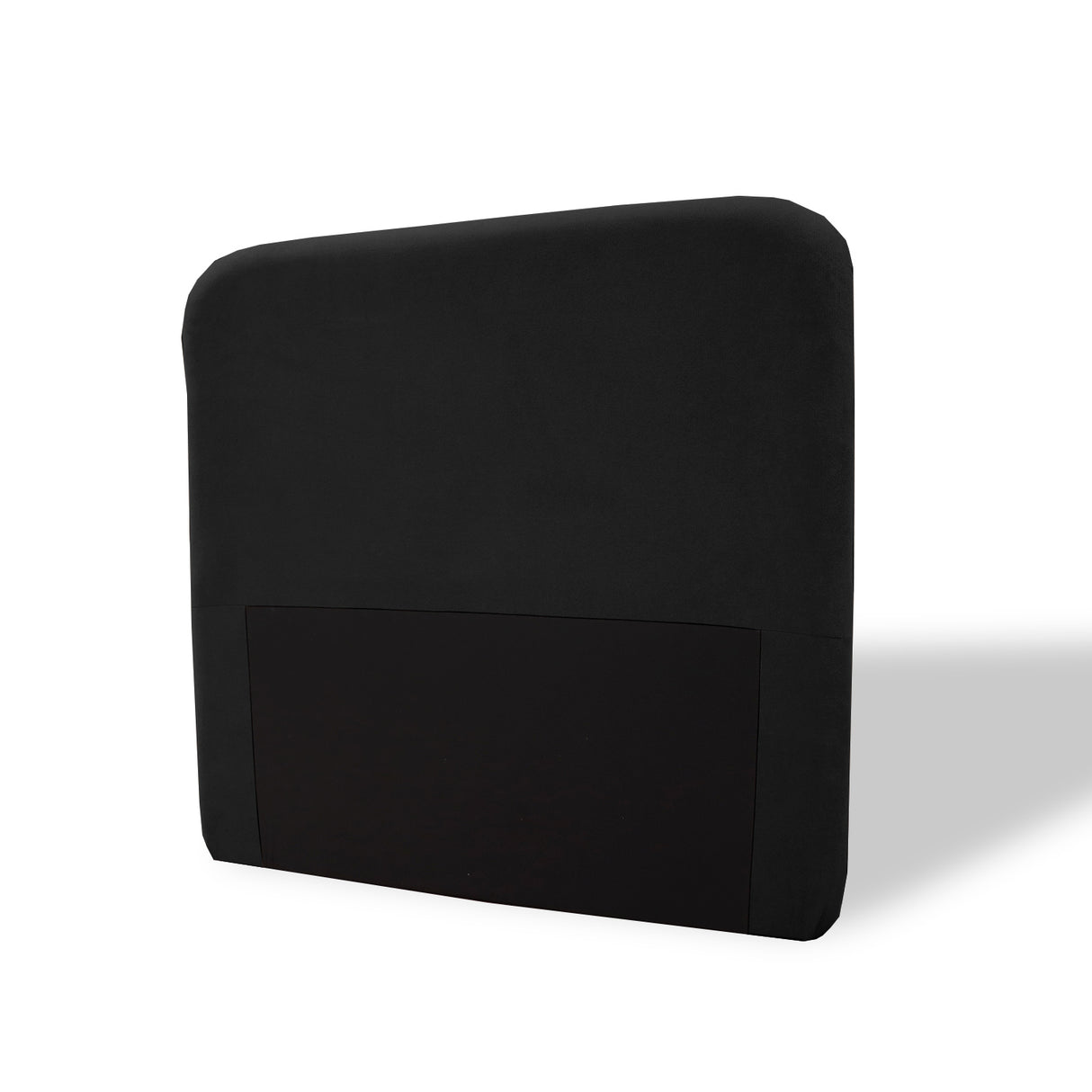 Cabecero de Piso Comfort Negro 140x125cm Abullonado para Cama Doble - CABECEROS | Bylmo