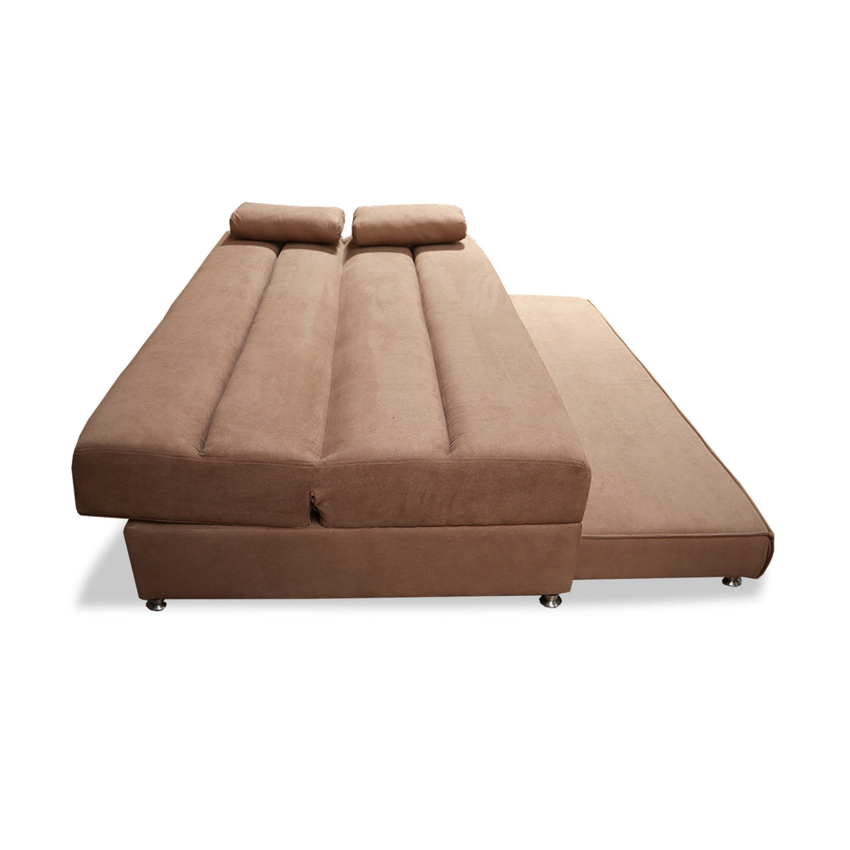 Sofacama Ferreira Camel 190x95cm de Tres Puestos Reclinable Antifluido y sin Apoya Brazos - SOFAS Y POLTRONAS | Bylmo