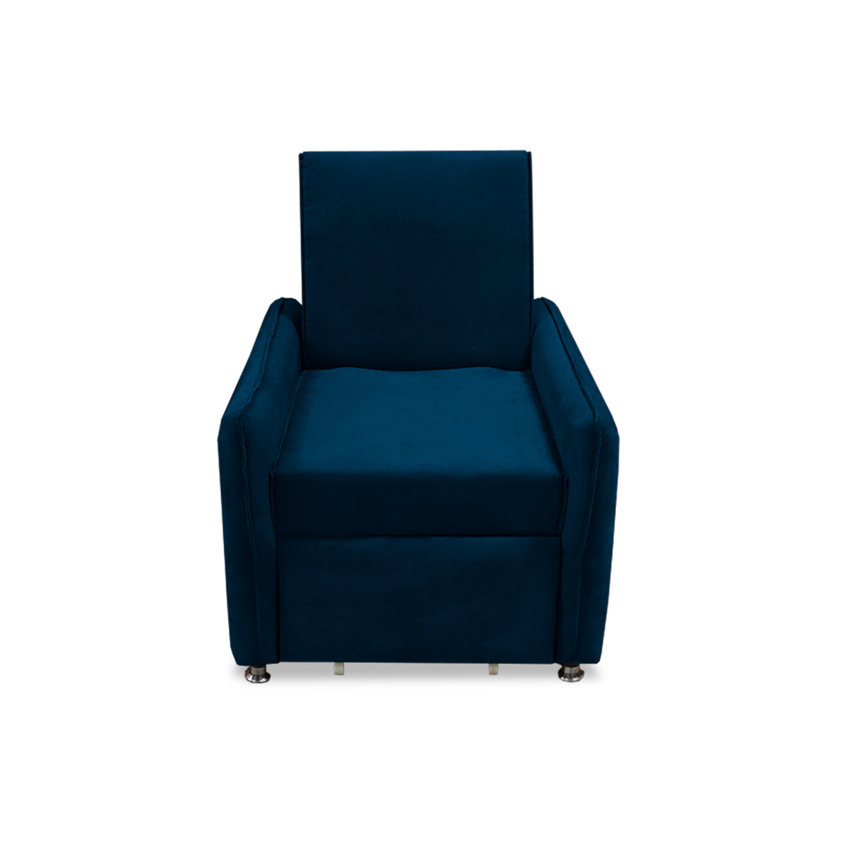 Silla Multipropósito Napoli Azul Petróleo 75x94cm de Un Puesto Reclinable Antifluido y sin Apoya Brazos - SOFAS Y POLTRONAS | Bylmo