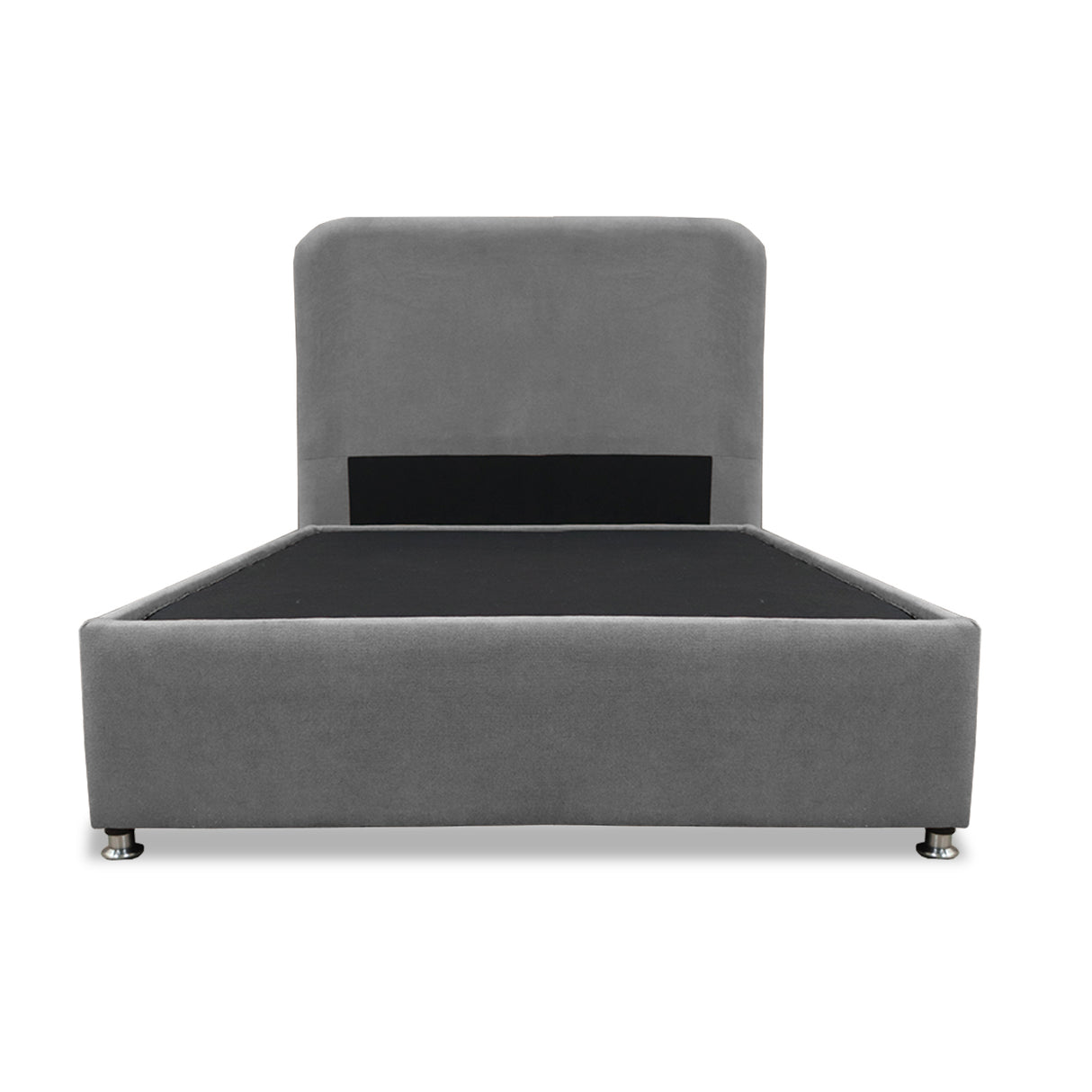 Combo Base Cama y Cabecero Comfort Gris para Cama Sencilla 100 X 190 Cm con Patas - CAMAS | Bylmo