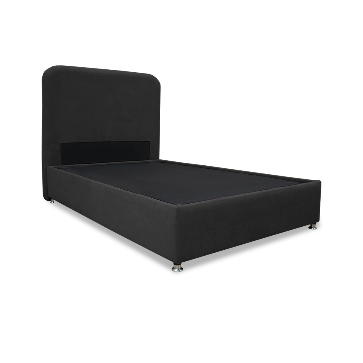 Combo Base Cama y Cabecero Comfort Negro para Cama Doble 140 X 190 Cm con Patas - CAMAS | Bylmo