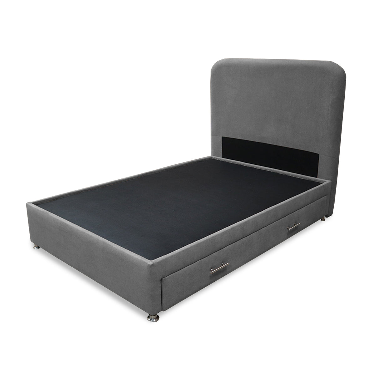 Combo Cama Tarima Nido y Cabecero Comfort Gris para Cama Doble 140 X 190 Cm con Patas - CAMAS | Bylmo