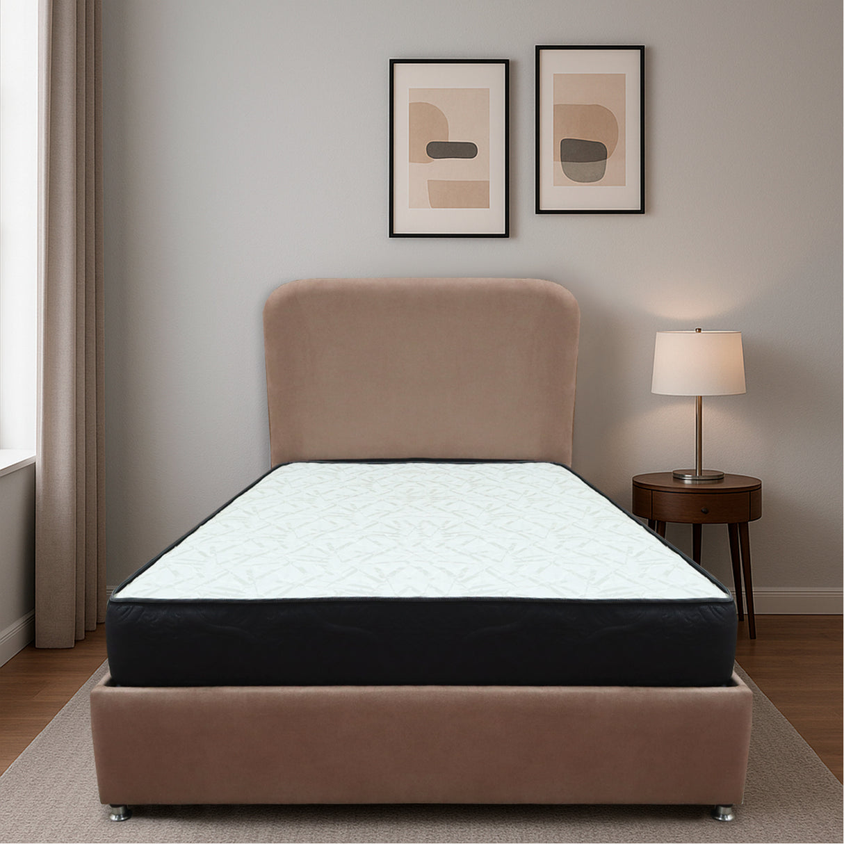 Combo Base Cama y Colchón Comfort Camel para Cama Semidoble 120 X 190 Cm con Patas - CAMAS | Bylmo