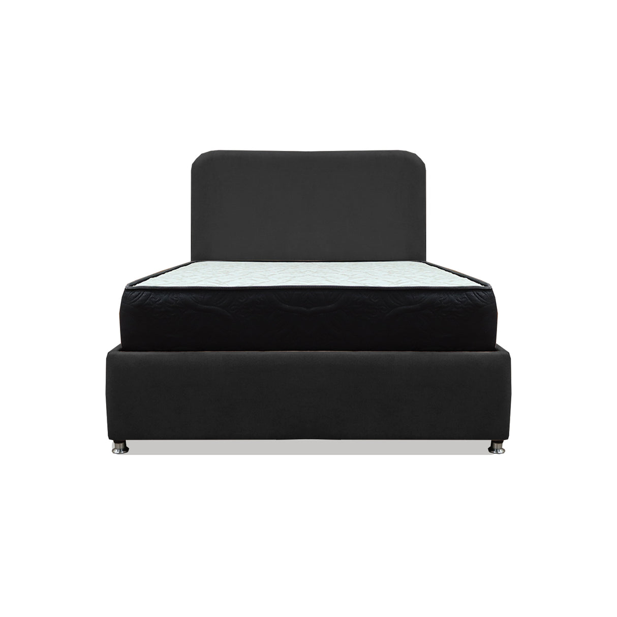 Combo Cama Tarima y Colchón Comfort Negro para Cama Sencilla 100 X 190 Cm con Patas - CAMAS | Bylmo