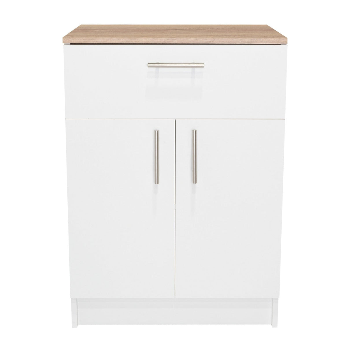 Organizador de Cocina Mayorca Blanco y Duna 60x85.1cm con un Entrepaño y con Dos Comportamientos - BARRAS Y MUEBLES AUXILIARES | Bylmo