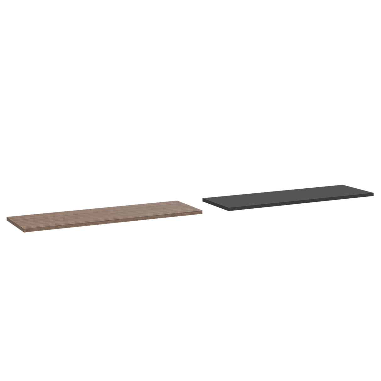 Repisa Wall Z Miel y Plomo 160x1.5cm Rectangular con Dos Entrepaños - REPISAS | Bylmo