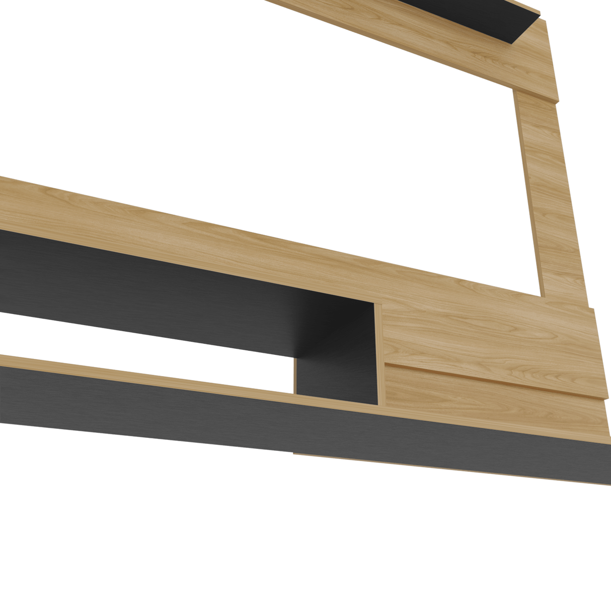 Panel de TV Beijing Fresno Europeo 16x24.4cm Para TV Hasta 70" Pulgadas con Tres Compartimientos - MUEBLES DE TV | Bylmo