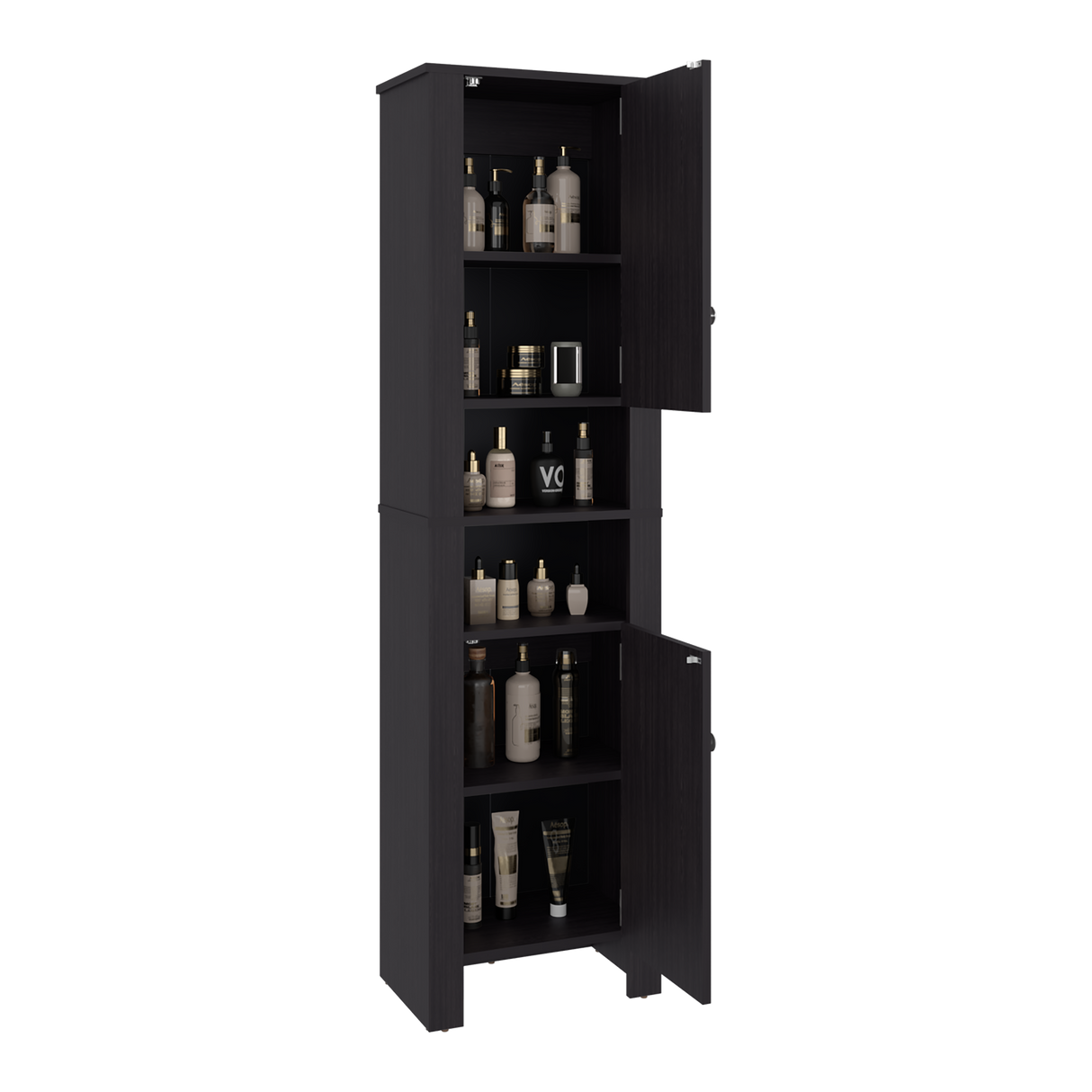 Mueble Auxiliar para Baño Vanessa Wengue 44.1x160.7cm con Tres Entrepaños y con Patas - OTROS MUEBLES PARA BANHO | Bylmo