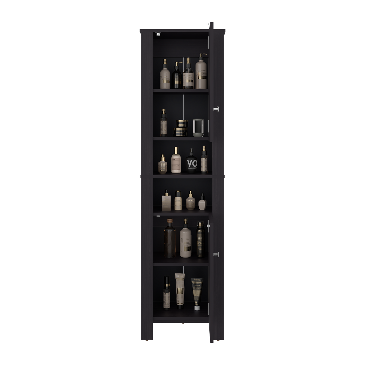 Mueble Auxiliar para Baño Vanessa Wengue 44.1x160.7cm con Tres Entrepaños y con Patas - OTROS MUEBLES PARA BANHO | Bylmo