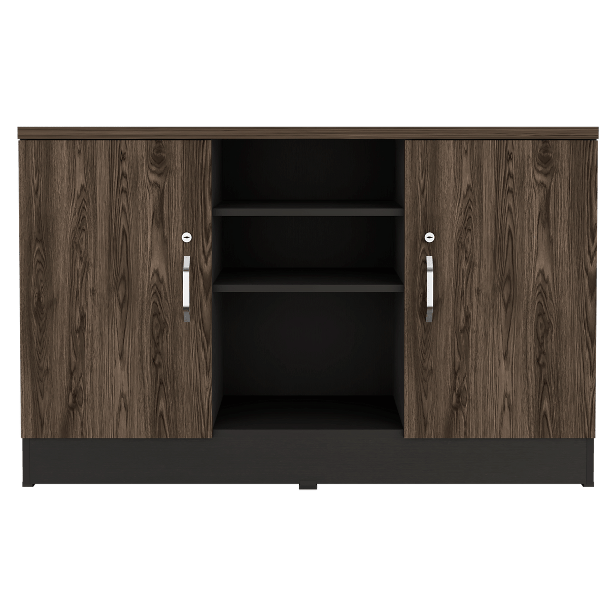 Archivador Home Office Coñac 120x75.7cm Carta sin Cajones y con Cerradura - ARCHIVADORES | Bylmo
