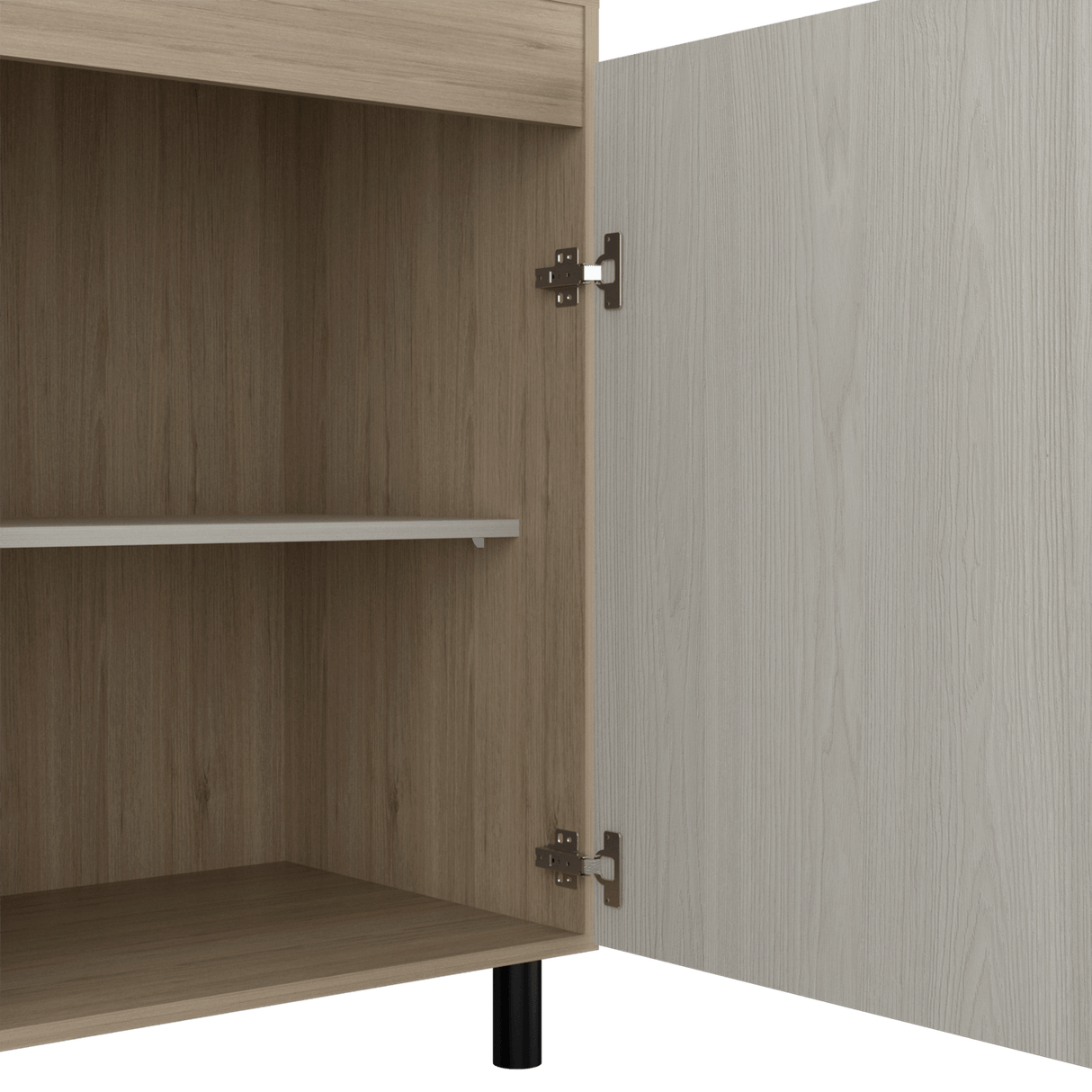 Alacena Gante Rovere 60x198.1cm con Dos Puertas y con Patas - ALACENAS Y MUEBLES MICROONDAS | Bylmo