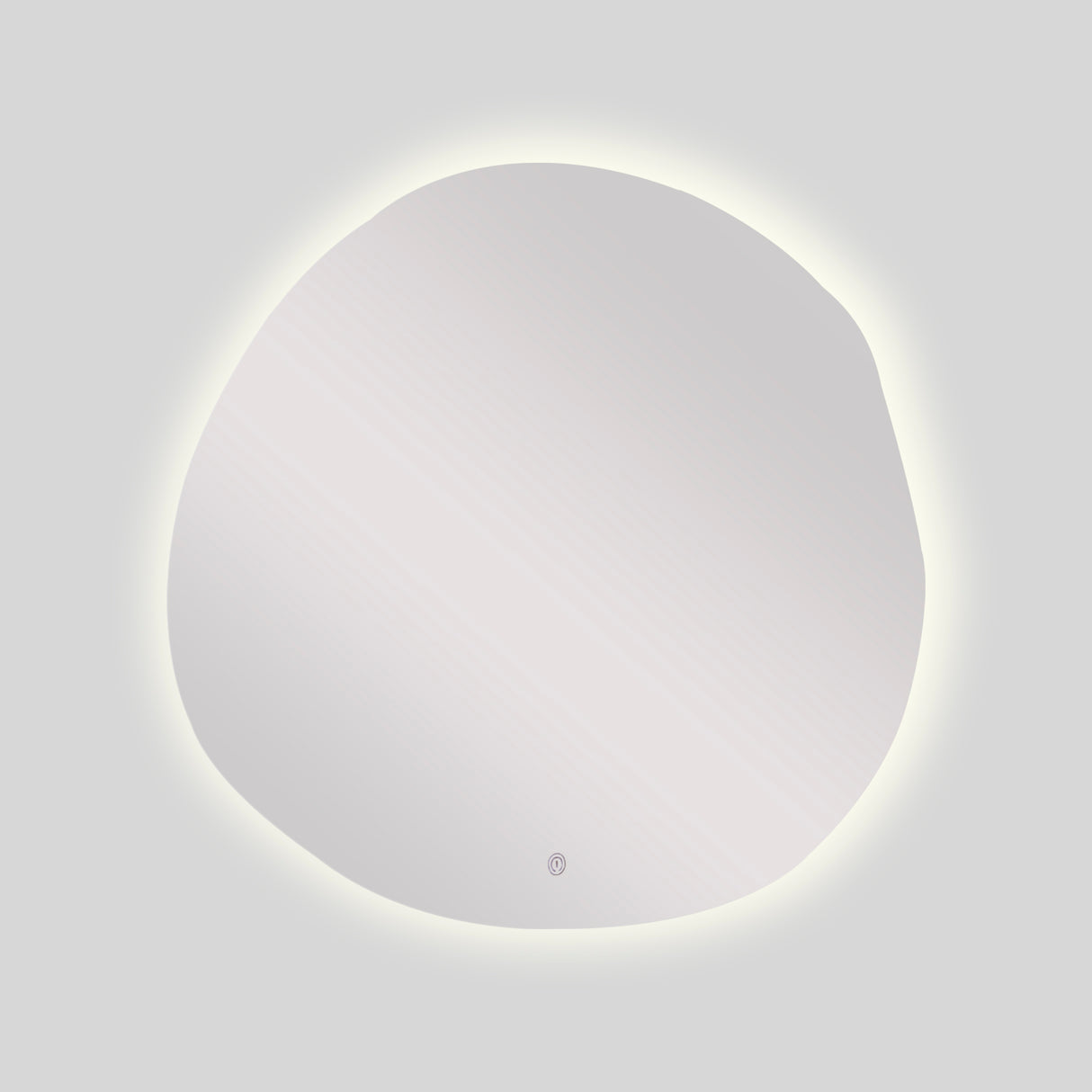 Espejo de Baño Asimetrico Toledo 90x90cm Flotado Sin Marco y con Iluminación LED - ESPEJOS DE BANHO | Bylmo