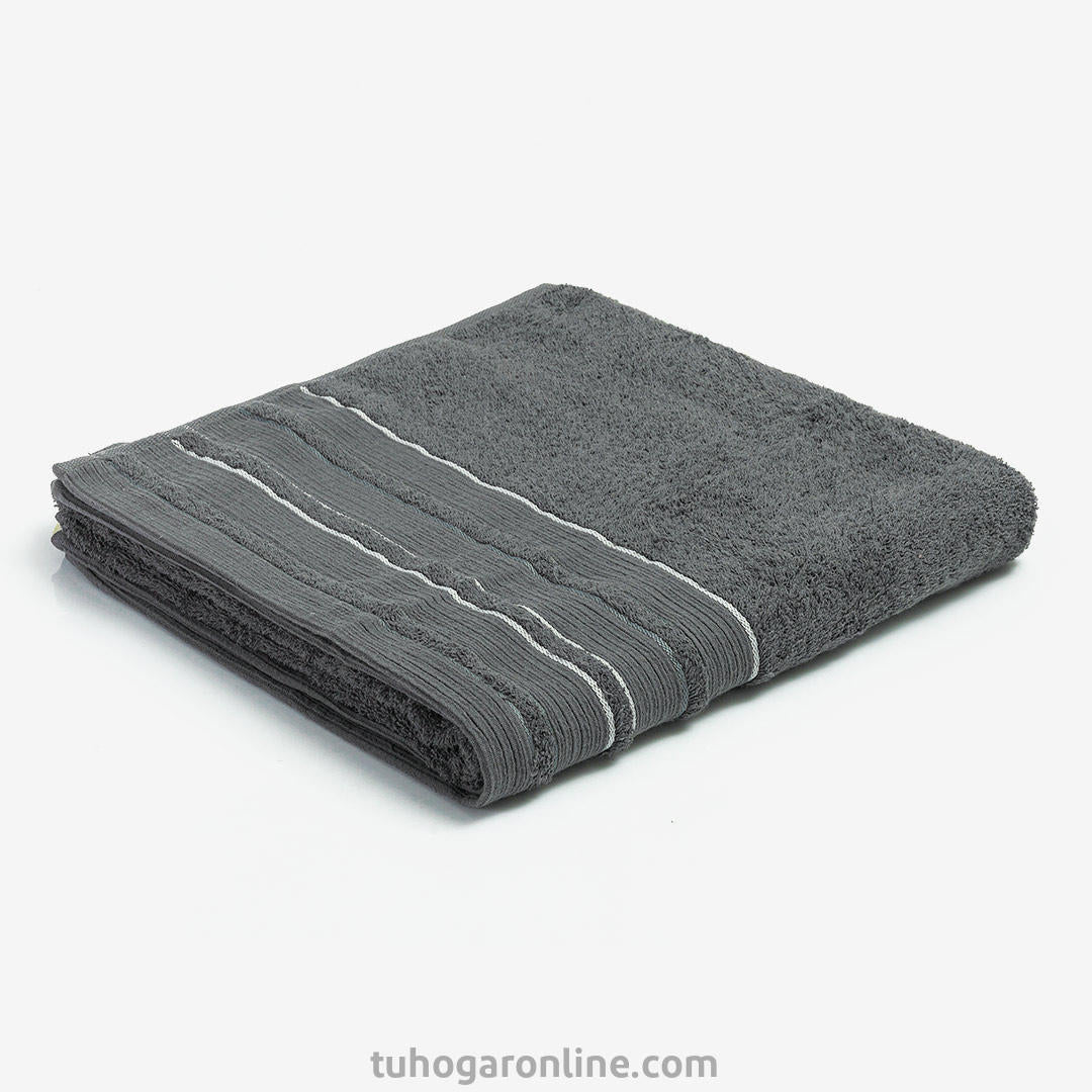 Toalla de Cuerpo Cocoa Gris 70x140cm Fondo Entero - TOALLAS | Bylmo