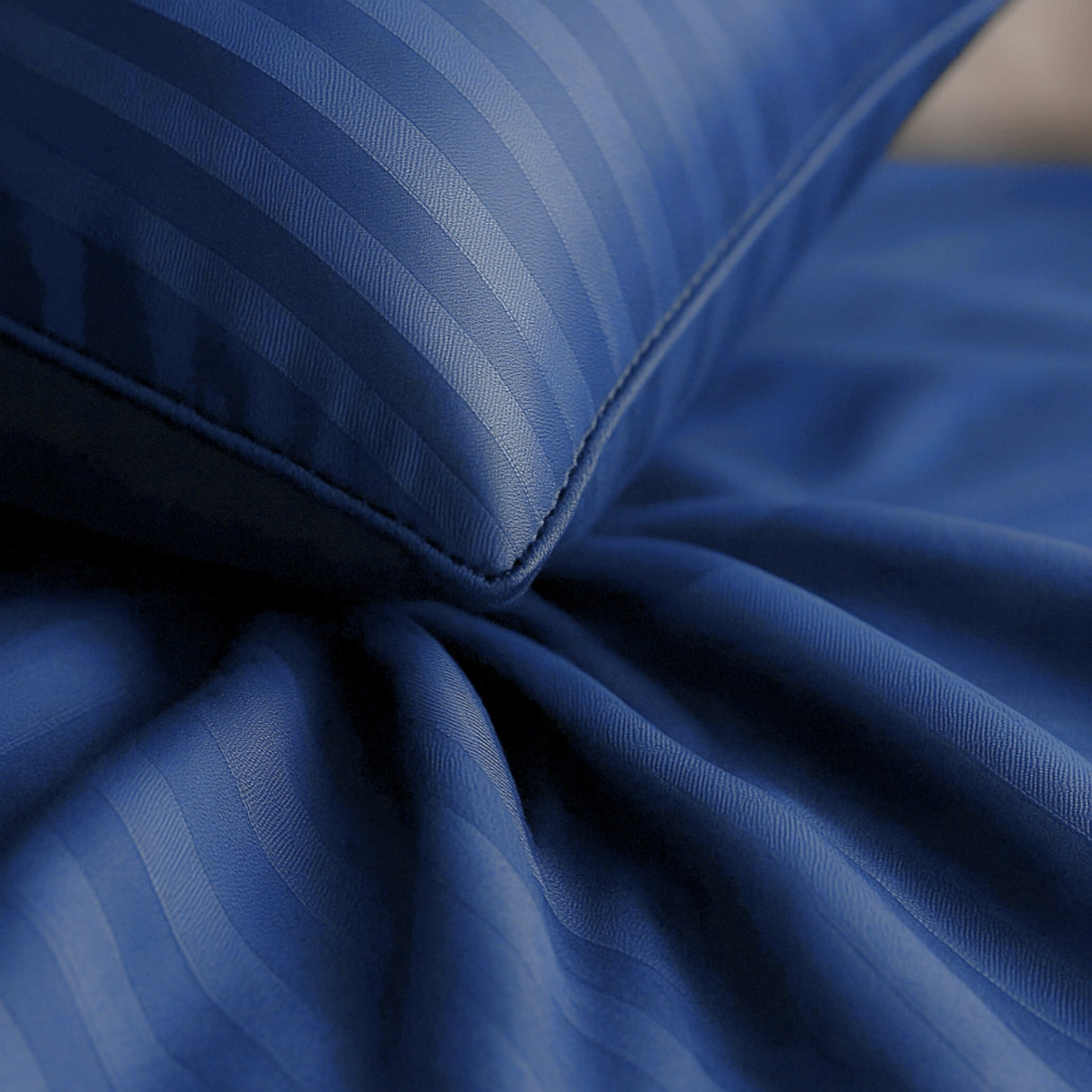 Juego de Sábanas Polialgodon Azul Oscuro Para Cama Doble 140 X 190 Cm Antiácaros y Antiarrugas - SABANAS | Bylmo