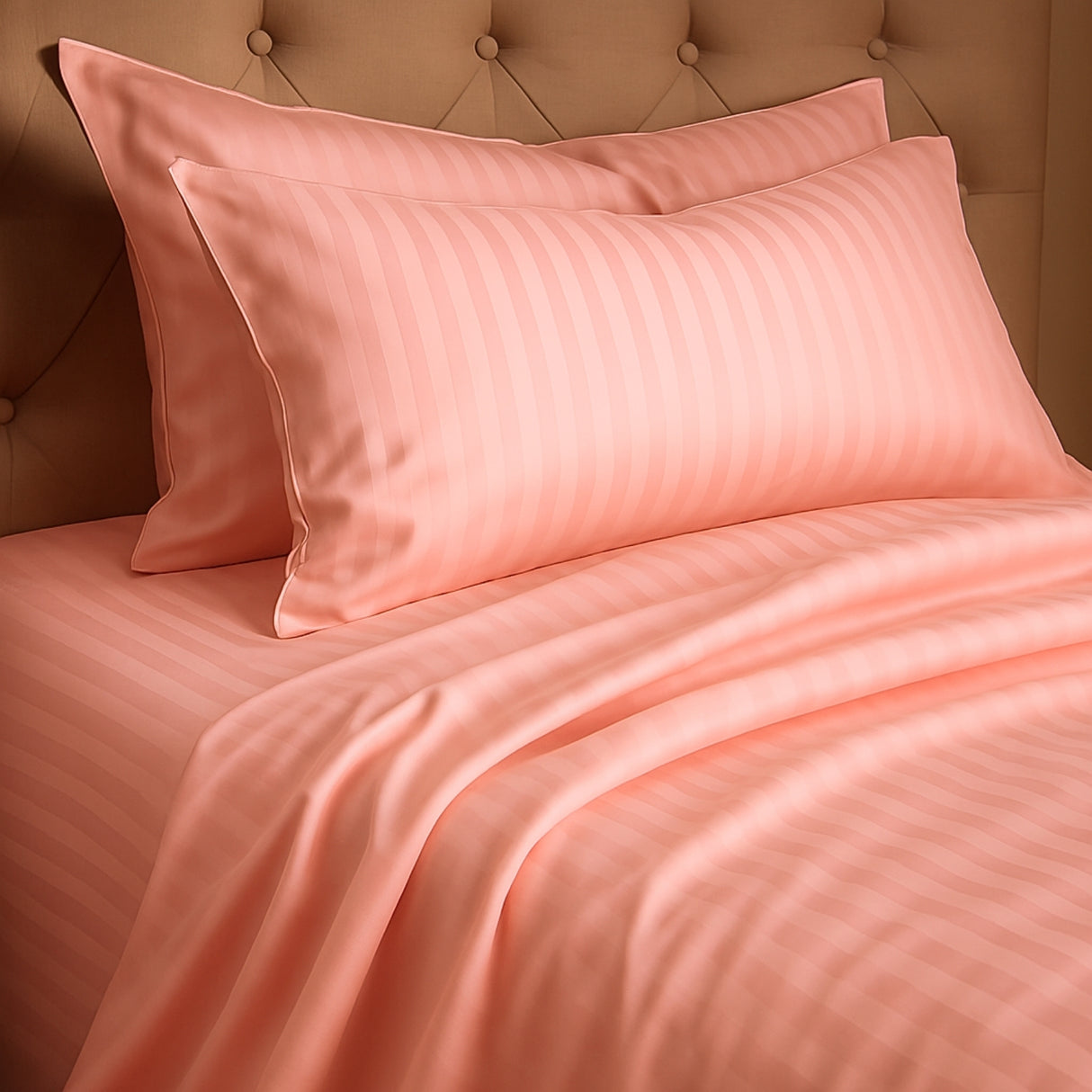 Juego de Sábanas Polialgodon Rosado Para Cama Semidoble 120 X 190 Cm Antiácaros y Antiarrugas - SABANAS | Bylmo