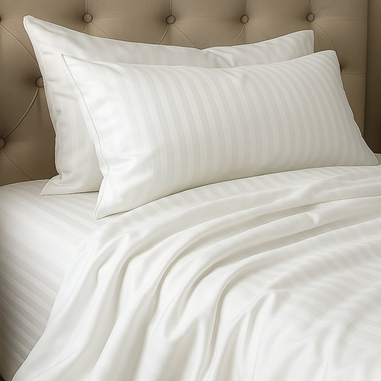 Juego de Sábanas Polialgodon Blanco Para Cama Queen 160 X 190 Cm Antiácaros y Antiarrugas - SABANAS | Bylmo