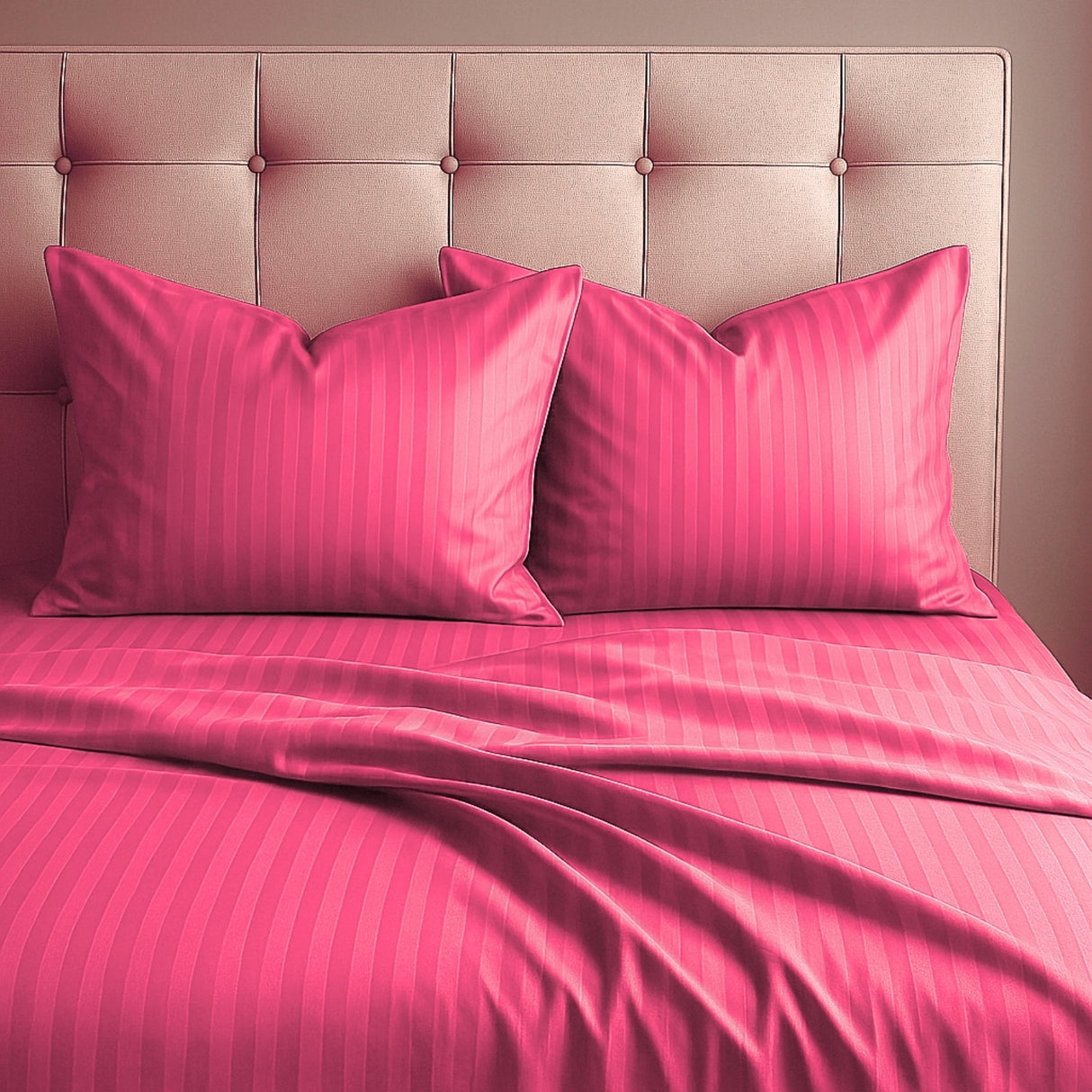 Juego de Sábanas Polialgodon Fucsia Para Cama King 200 X 200 Cm Antiácaros y Antiarrugas - SABANAS | Bylmo