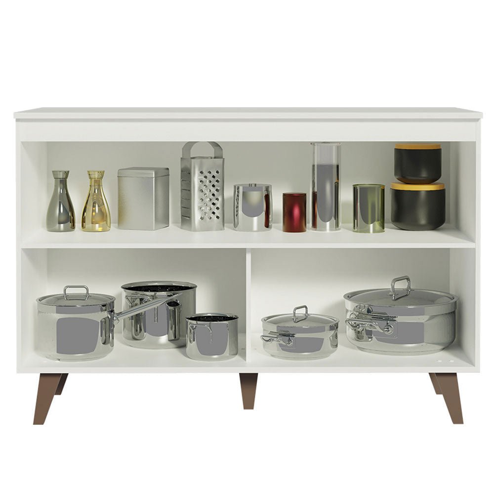 Mueble Inferior de Cocina Reims Blanco 120x83cm con Mesón de Madera Aglomerada Mdp y sin Estufa - MUEBLES INFERIORES DE COCINA | Bylmo