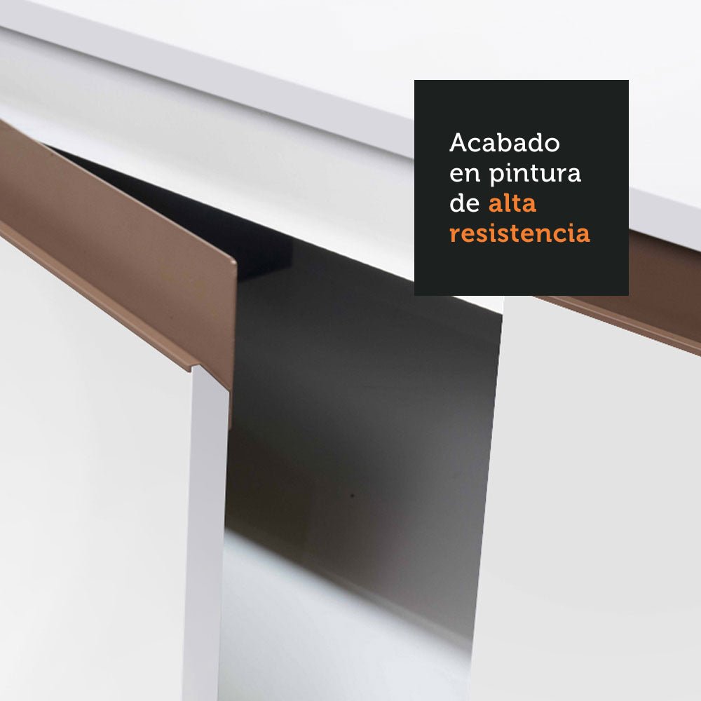 Mueble Inferior de Cocina Reims Blanco 120x83cm con Mesón de Madera Aglomerada Mdp y sin Estufa - MUEBLES INFERIORES DE COCINA | Bylmo