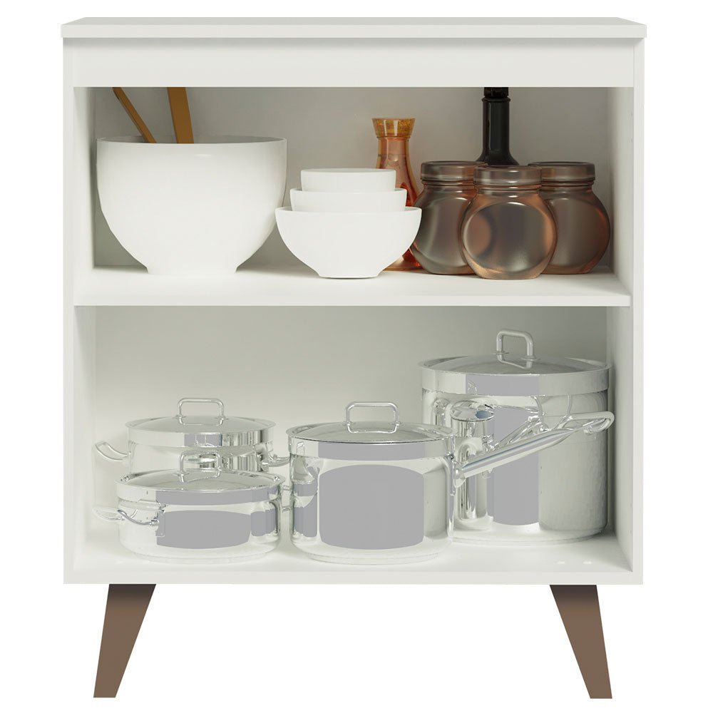 Mueble Inferior de Cocina Reims Blanco 70x83cm con Mesón de Madera Aglomerada Mdp y sin Estufa - MUEBLES INFERIORES DE COCINA | Bylmo