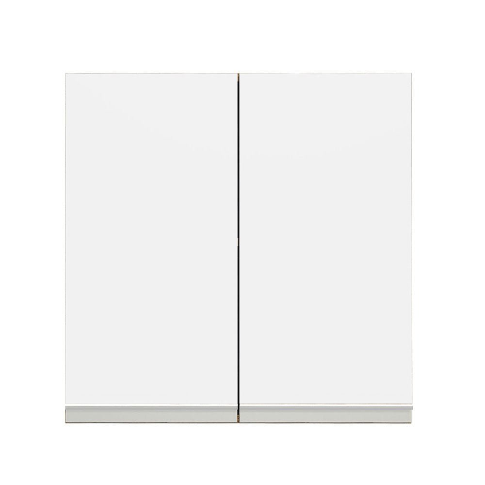 Mueble Superior de Cocina Glamy Marron y Blanco 70x66cm con Dos Entrepaños y con Dos Puertas - MUEBLES SUPERIORES DE COCINA | Bylmo