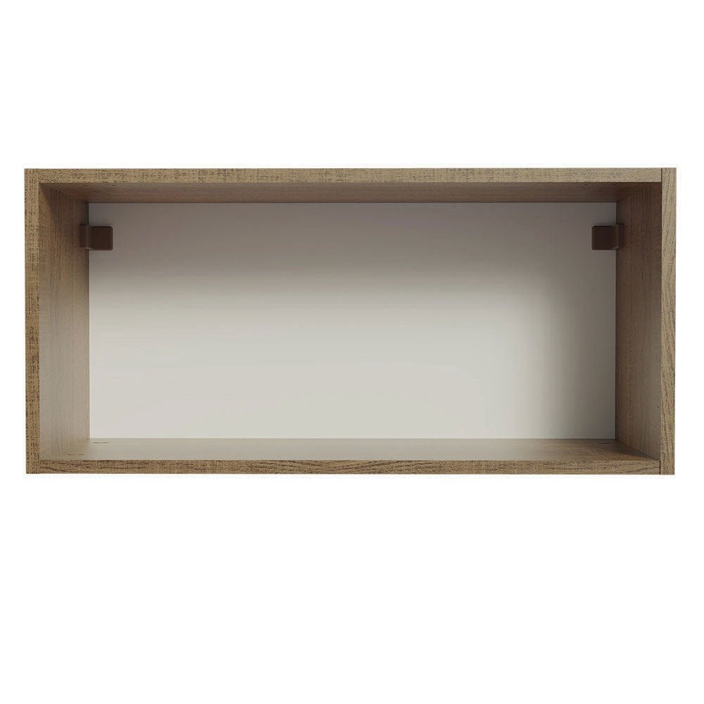 Mueble Superior de Cocina Agata Marron y Blanco 70x33cm con Un Entrepaño y con Una Puerta - MUEBLES SUPERIORES DE COCINA | Bylmo
