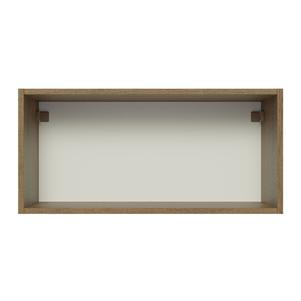 Mueble Superior de Cocina Glamy Marron y Blanco 70x33cm con Un Entrepaño y con Una Puerta - MUEBLES SUPERIORES DE COCINA | Bylmo