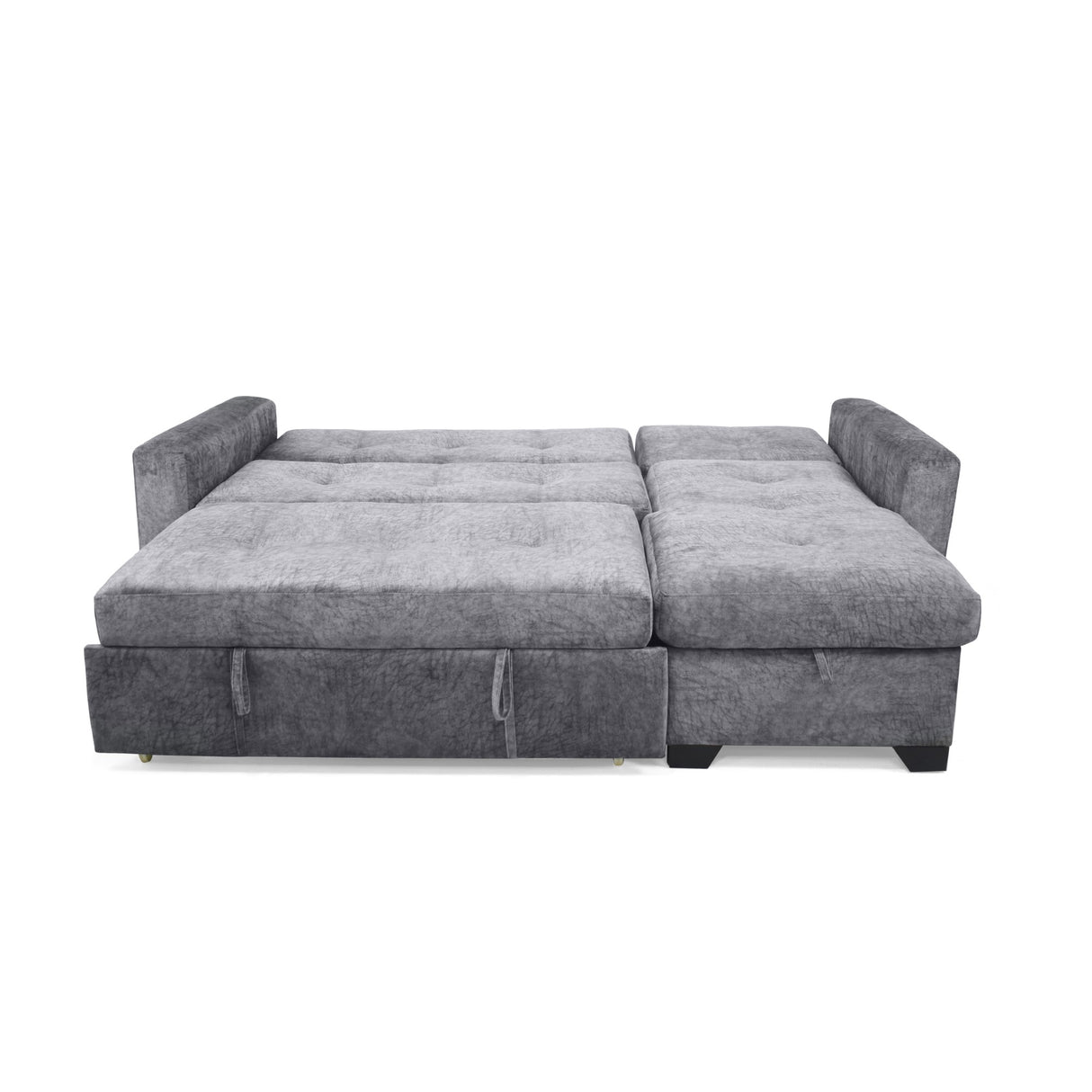 Sofá en L Atlas Gris 220x92cm De Tres Puestos Reclinable con Almacenamiento Izquierdo y con Apoya Brazos