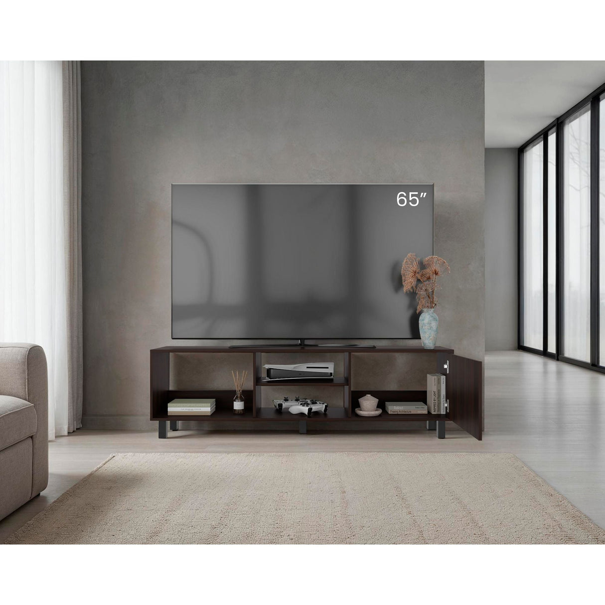 Rack de TV Tunez Nogal 160x47.5cm