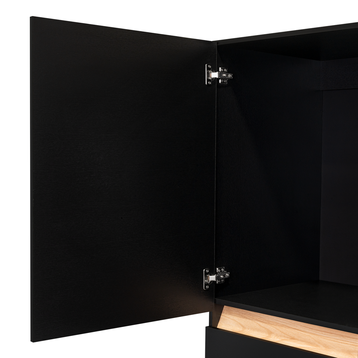 Closet Berino Wengue Y Fresno Europeo 200x200cm con Dos Cajones y con Seis Puertas - CLOSETS | Bylmo