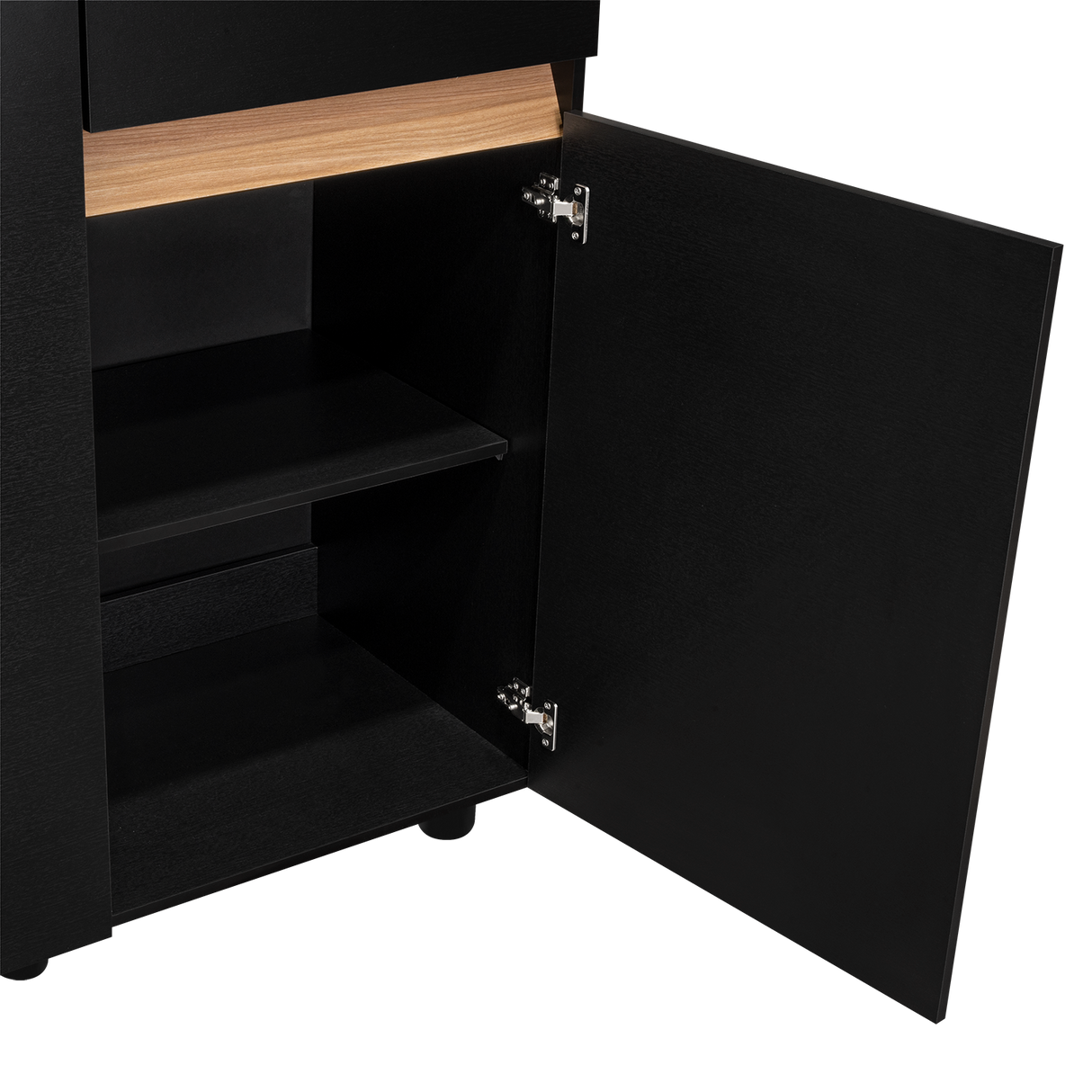 Closet Berino Wengue Y Fresno Europeo 200x200cm con Dos Cajones y con Seis Puertas - CLOSETS | Bylmo