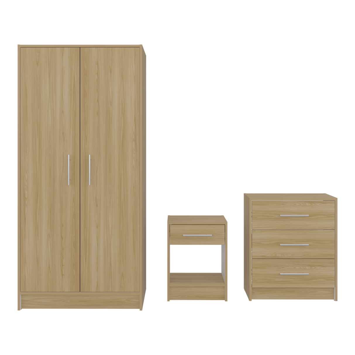 Combo Closet Francis Fresno Europeo Y Blanco 79.4x170.2cm con Cuatro Cajones y con Dos Puertas - CLOSETS | Bylmo