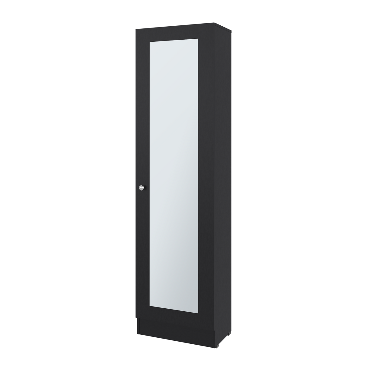 Closet Praga Wengue 49.1x180.8cm con Una Puerta y con Espejo - CLOSETS | Bylmo
