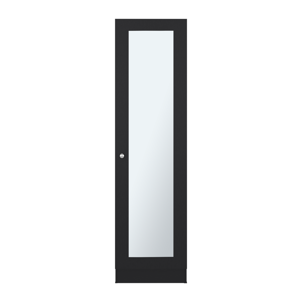 Closet Praga Wengue 49.1x180.8cm con Una Puerta y con Espejo - CLOSETS | Bylmo