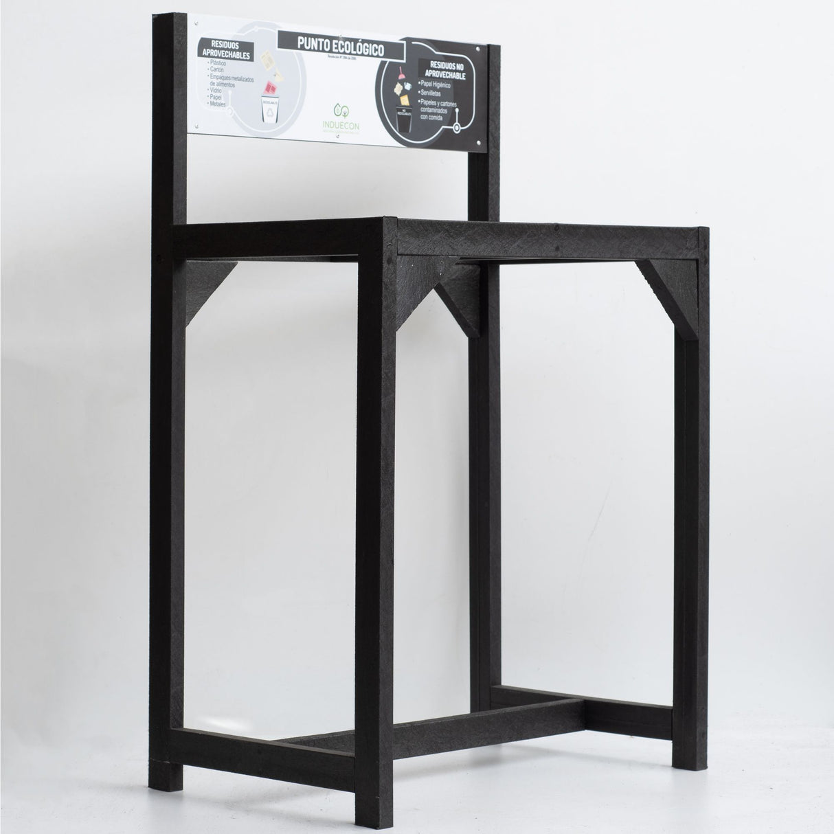 Punto Ecológico 64x92cm Multiusos de 36 Litros con Dos Canecas - BASUREROS Y PAPELERAS | Bylmo