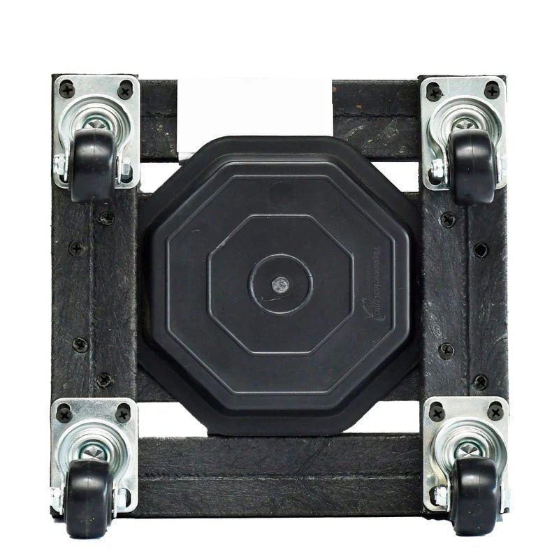 Base para Materas Exterior Tulipán Negro 23x5cm Cuadrado con Rodachines Apto Para Intemperie - BASES PARA MATERAS DE EXTERIOR | Bylmo