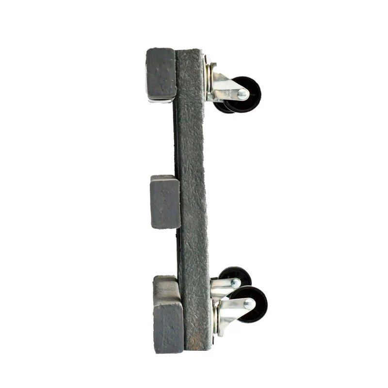 Base para Materas Livianas Exterior Tulipán Negro 28x10cm Cuadrado con Rodachines Apto Para Intemperie - BASES PARA MATERAS DE EXTERIOR | Bylmo