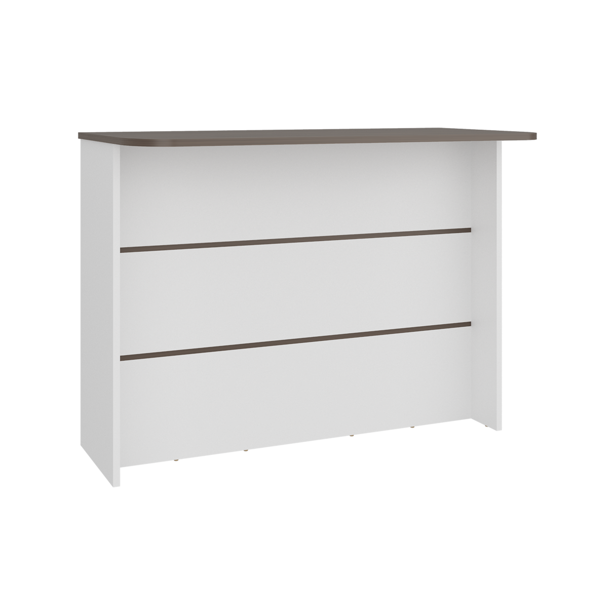 Barra de Cocina Fendi Blanco y Milan 120x90cm con Dos Compartimientos - BARRAS Y MUEBLES AUXILIARES | Bylmo