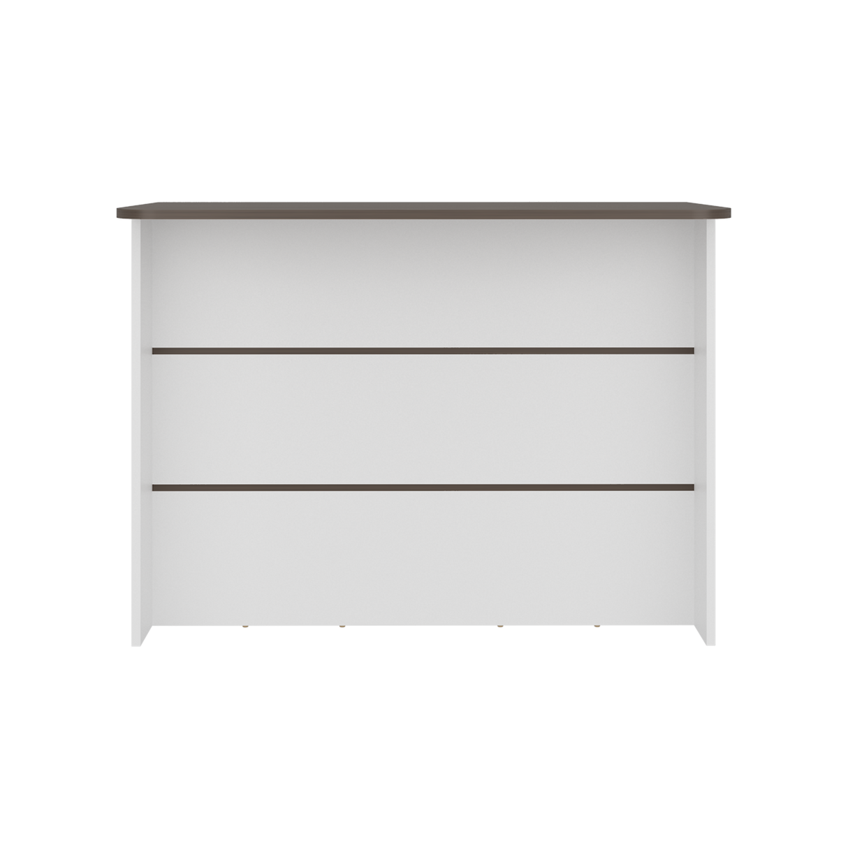 Barra de Cocina Fendi Blanco y Milan 120x90cm con Dos Compartimientos - BARRAS Y MUEBLES AUXILIARES | Bylmo