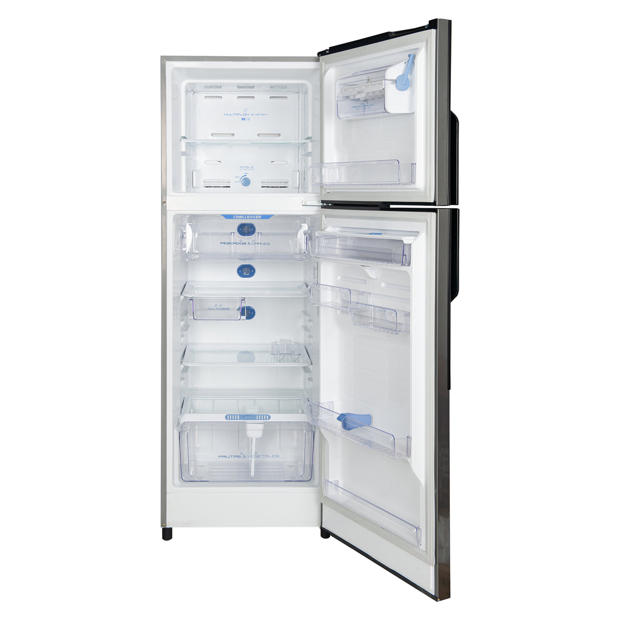 Nevera Challenger Lumina Gris Oscuro 60x163cm No Frost De 266 Litros con Dispensador de Agua - NEVERAS | Bylmo
