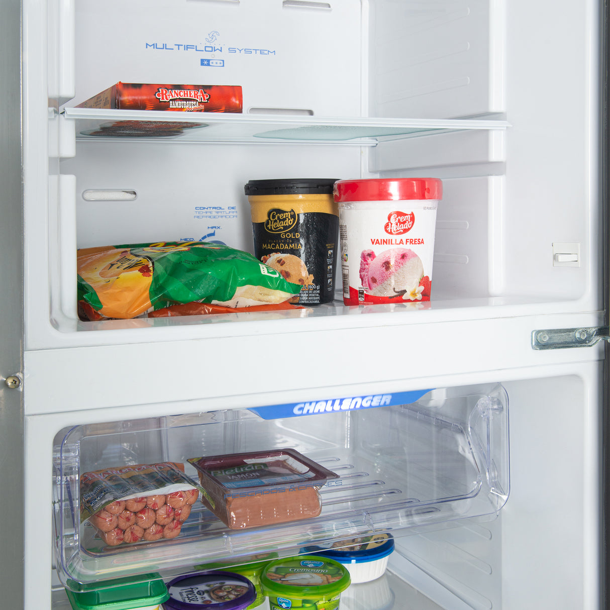 Nevera Challenger Lumina Gris Oscuro 60x179cm No Frost De 317 Litros con Dispensador de Agua - NEVERAS | Bylmo