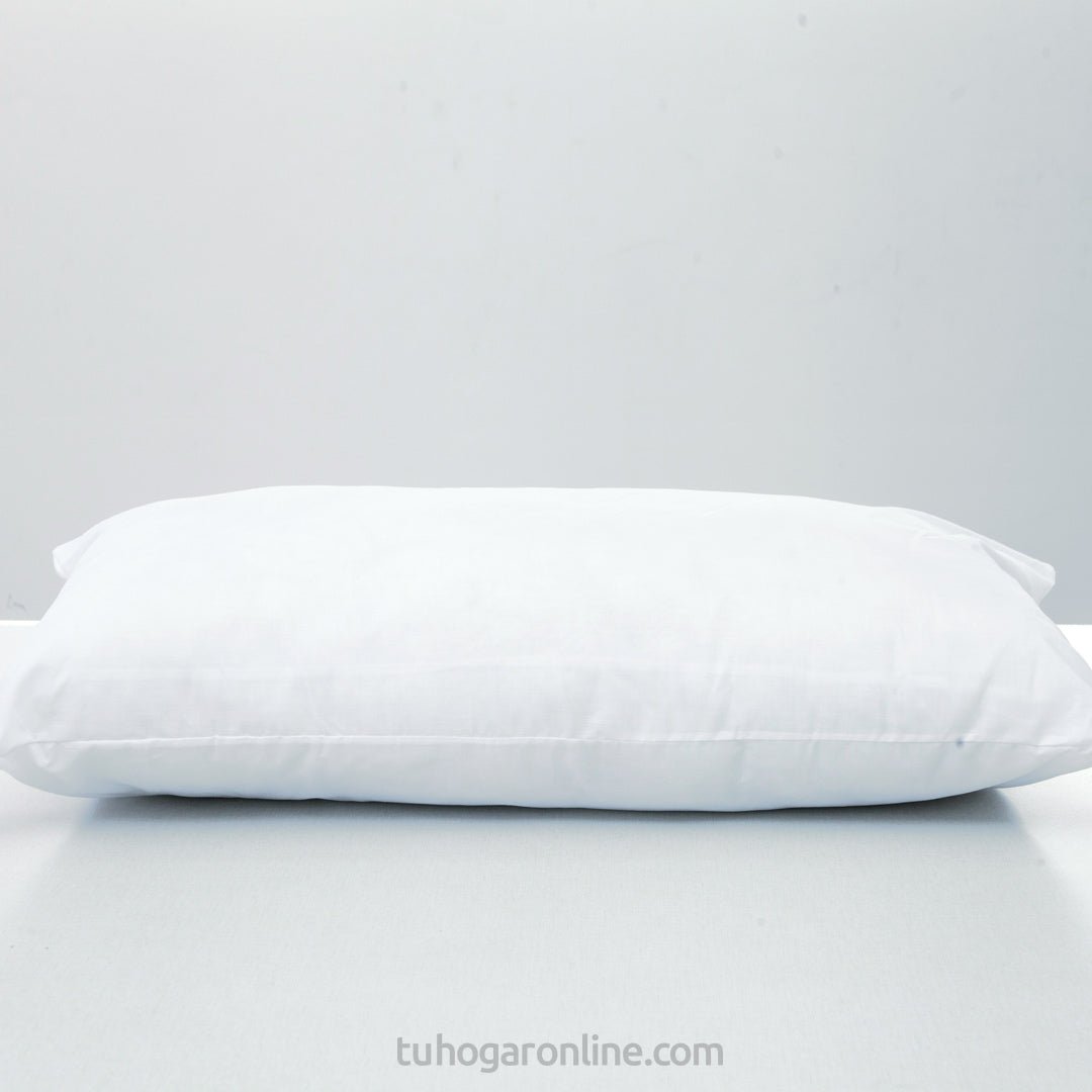 Combo 2 Almohadas Blanco 50x90cm de Fibra Siliconada Suave Para dormir Boca Arriba - ALMOHADAS | Bylmo